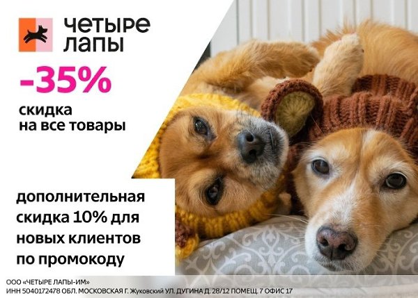 Четыре Лапы Интернет Магазин Товаров Чехов