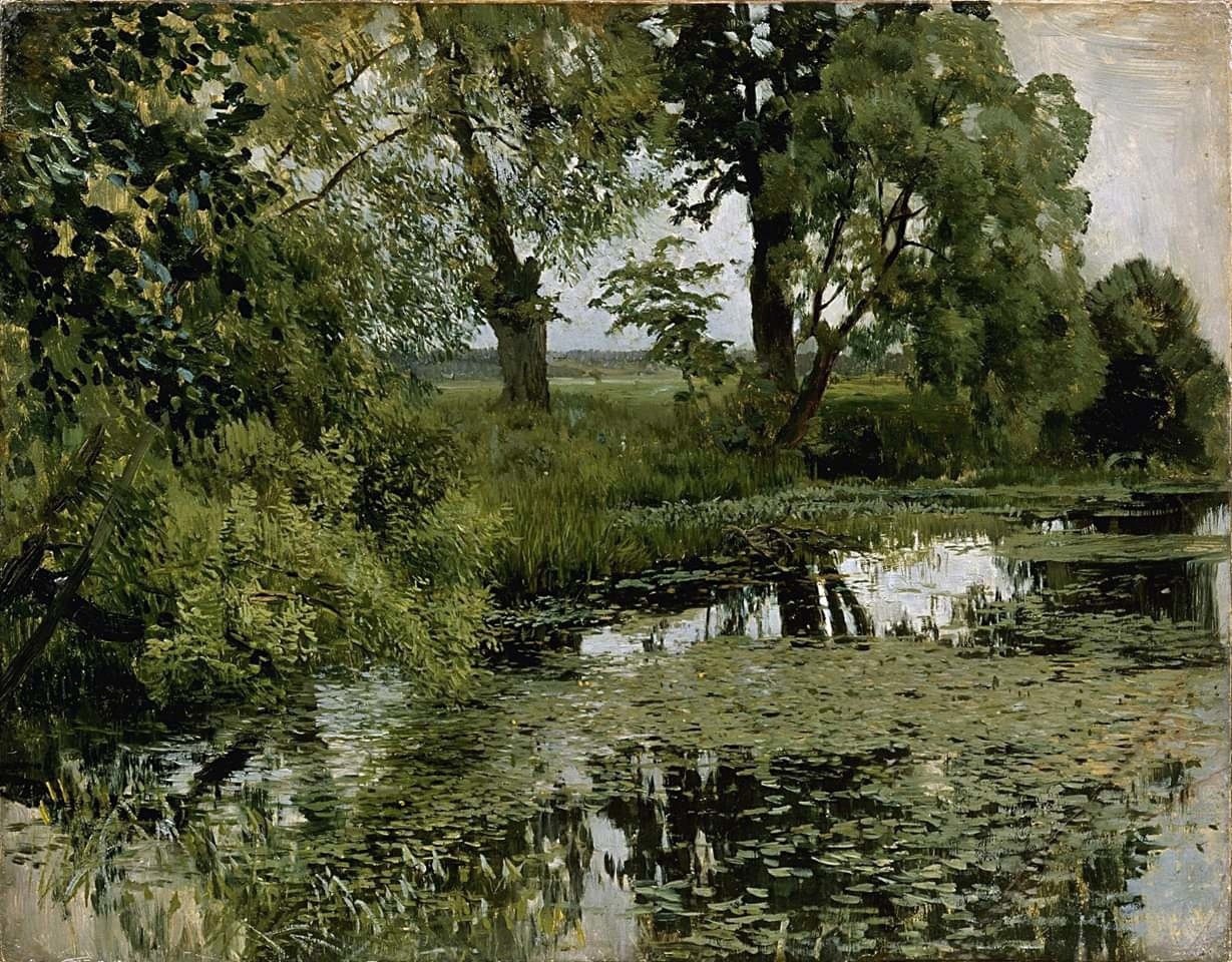 Левитан заросший пруд 1887