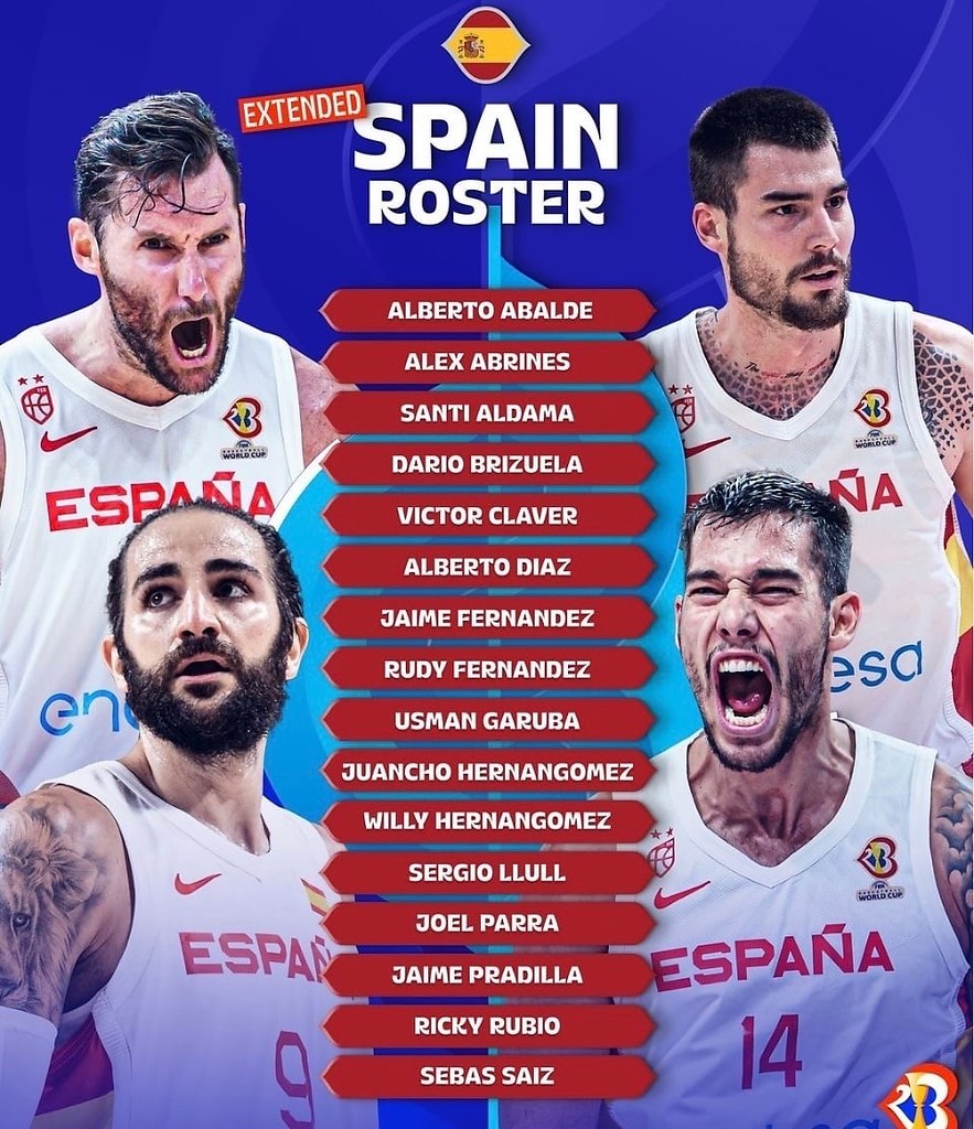 Состав сборной Испании на Чемпионат Мира 23! Бодро ... - We Basketball ...