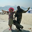 Meet Dorival Caymmi, a Brazilian singer, songwriter, actor, and painter   Rio de Janeiro, Copacabana.   