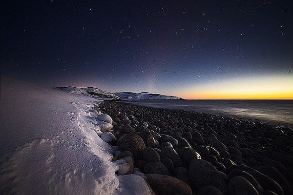Побережье Баренцева моря, Кольский полуостров, Россия