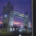 Tower bridge at night.  .   London.Paris.