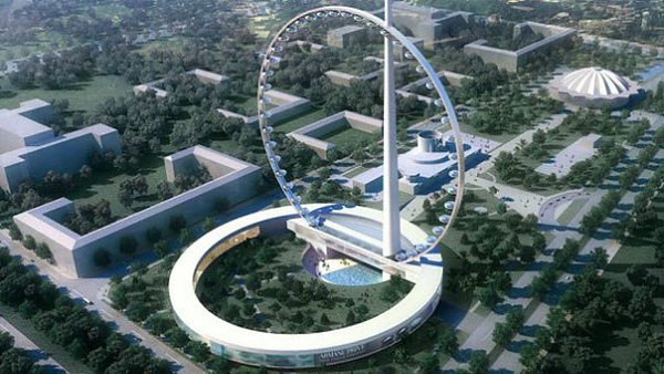 Проект самого высокого в мире колеса обозрения в Москве