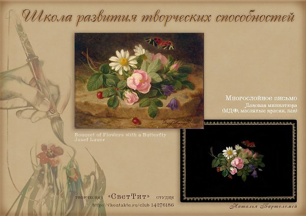 «Школа развития творческих способностей».Преподаватель – Наталья Бартоломей«Человек по натуре своей ...