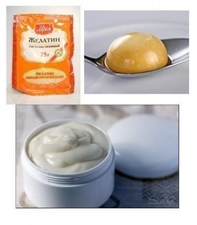 Ламинирование волос на дому. Нам потребуется: 1) желатин — 1ст. ложка 2) горячая вода — 3ст. ложки ... - 2