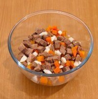 Порционное заливное мясо или язык. Ингредиенты • 300 г говядины (вырезки) или говяжьего языка • 20 г ... - 2