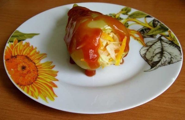 Перец, фаршированный овощами. 30ккал на 100г. СОСТАВ: перец сладкий — 6 шт. капуста белокочанная — ...