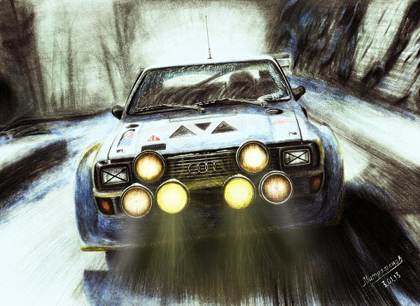 Audi sport quattro. 5 цилиндров, 2,14 литра, турбонаддув KKK (Borgwarner), 450 л.с. (335 кВт) при ... - 10
