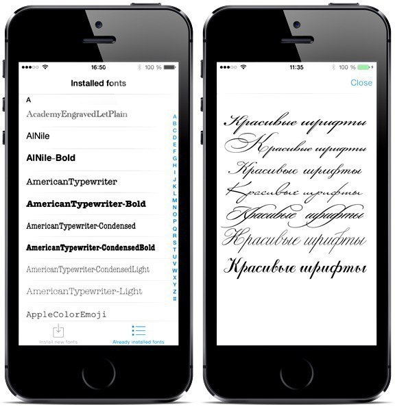 Айфон шрифт на фото Советы Как добавить новые шрифты на iPhone и iPad без джейлбрейка