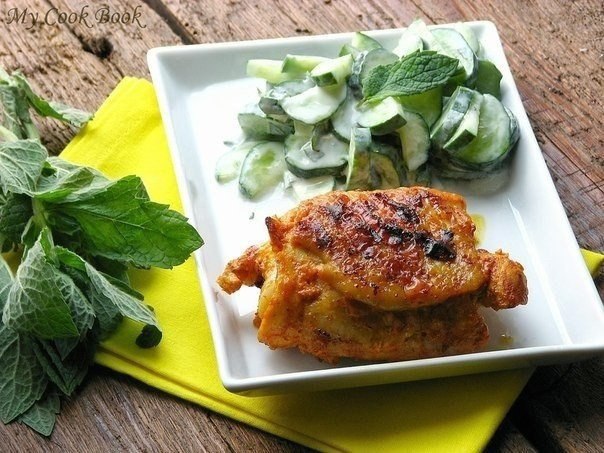 Куриные грудки с мятой. *Калорийность: В 1 порции: 229 ккал, 5 г жира, 2 г насыщенного жира, 38 г ...