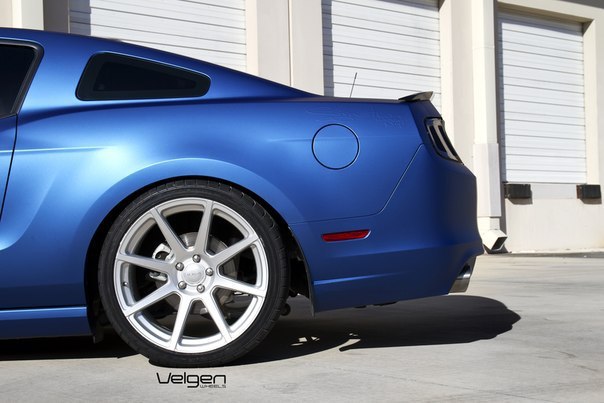 Matte Blue Ford Mustang 5.0 - 4