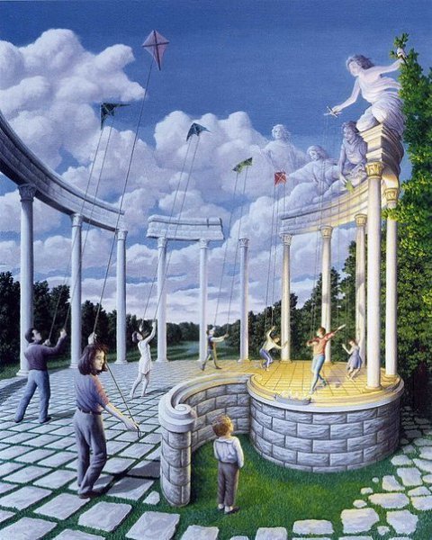 Двусмысленные картины Роба Гонсалвеса (Rob Gonsalves).Rob Gonsalves рисует сказочные миры, в которых ... - 6