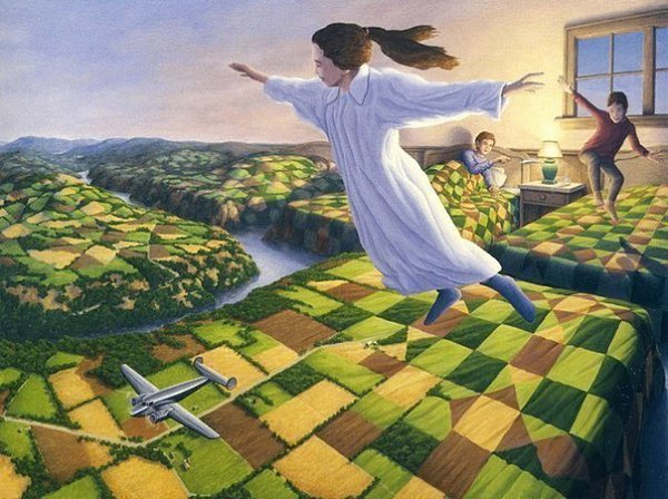 Двусмысленные картины Роба Гонсалвеса (Rob Gonsalves).Rob Gonsalves рисует сказочные миры, в которых ... - 5