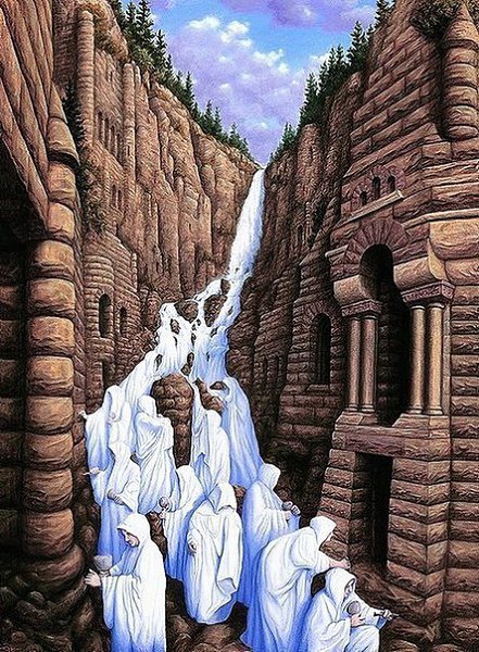 Двусмысленные картины Роба Гонсалвеса (Rob Gonsalves).Rob Gonsalves рисует сказочные миры, в которых ... - 8