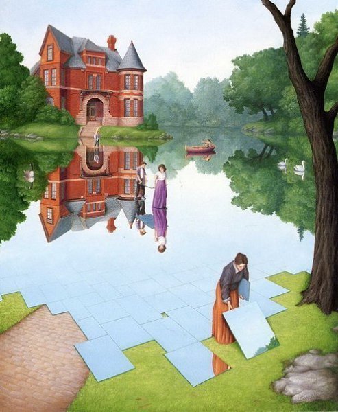 Двусмысленные картины Роба Гонсалвеса (Rob Gonsalves).Rob Gonsalves рисует сказочные миры, в которых ... - 2