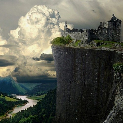 Rocky Perch, Kilchurn Castle, Scotland