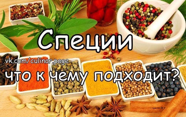 Специи - что к чему подходит? Чтобы Ваше блюдо получилось вкусным и ароматным, нужно знать, какие ...