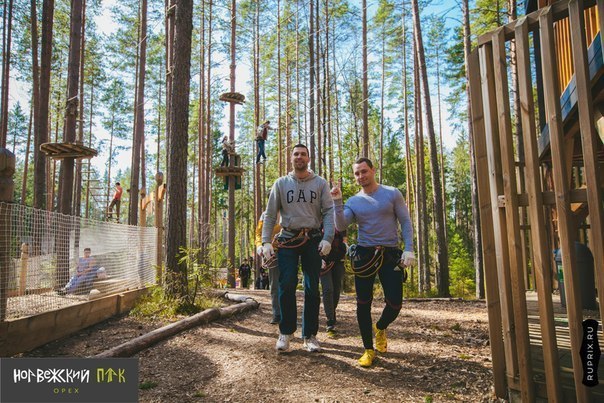 Охта парк Санкт Петербург веревочный парк