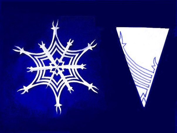 Готовимся к Новому году! Вырезаем снежинки.