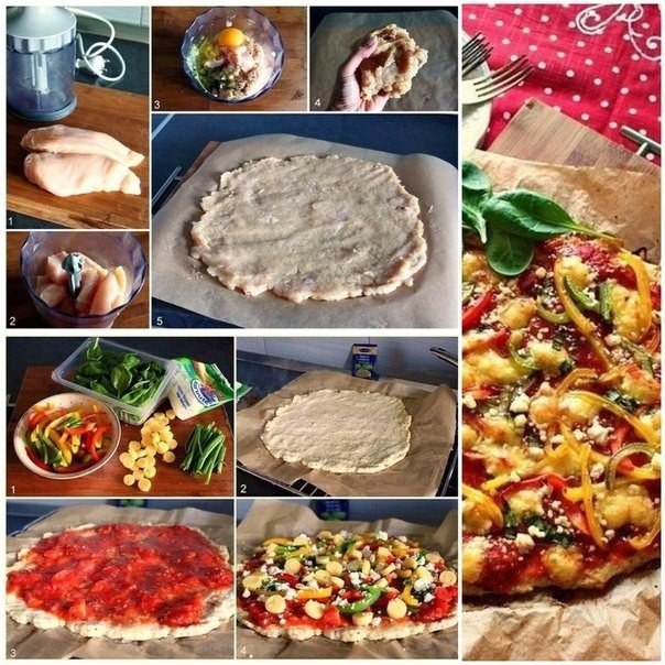 Пицца по-новому ( супер вкусная и низкокалорийная пицца для худеющих).Калорийность -107 ккал на 100 ...