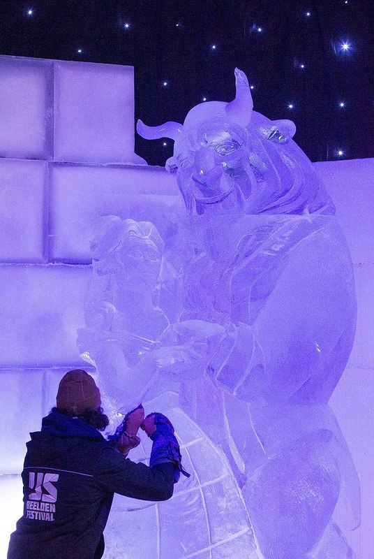 Международный фестиваль ледяных скульптур в Бельгии.29 ноября в бельгийском городе Антверпен ... - 3