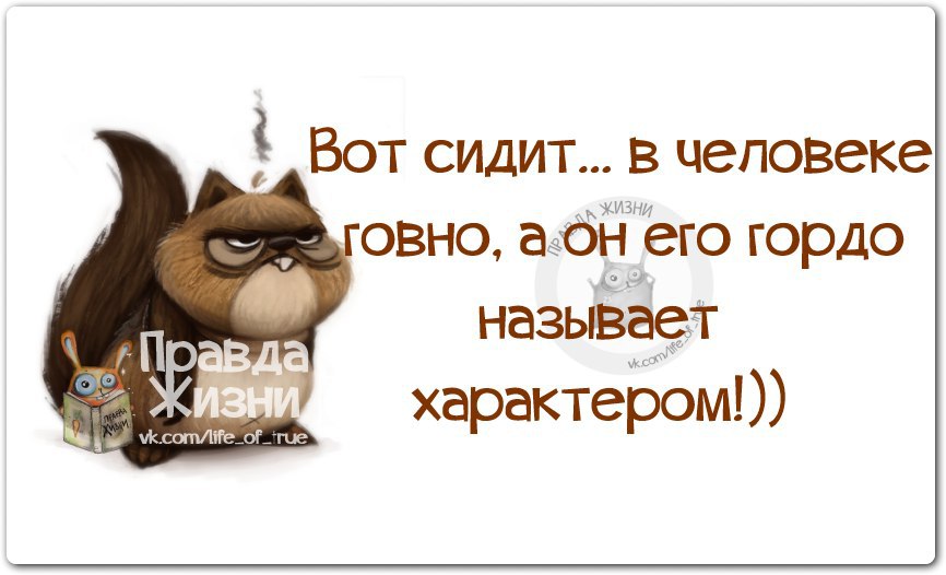 Вот что он говорит. Вот сидит в человеке дерьмо цитаты. Вот сидит в человеке дерьмо. Язвительные высказывания с картинками. Вот сидит в человеке говно а он гордо называет его характером.