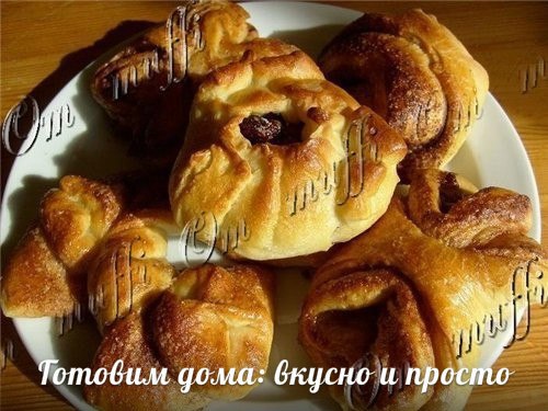Булочка заварная.Тесто для замеса в хлебопечке:-Яйца взбитые - 2 шт.-Масло сл. или маргарин - 100 ...