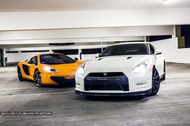 Audi R8(2), Nissan GT-R  Mclaren MP4-12C. - 4
