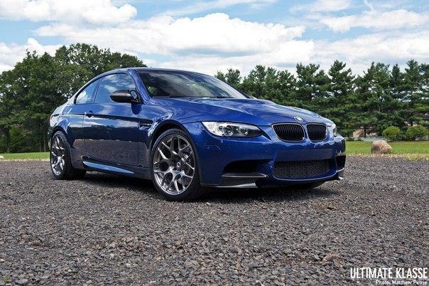 BMW M3 (E92) on 19 HRE P40S wheels.