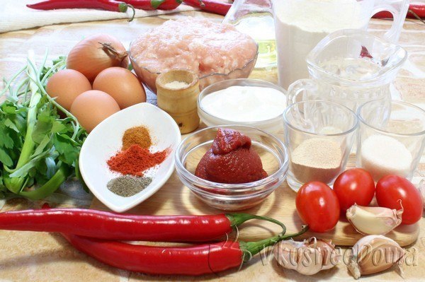 Пицца турецкая — Pide с мясом и с сыром.Ингредиенты:яйца – 4-5 шт.;йогурт натуральный или сметана – ... - 4