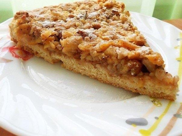 Венгерский ореховый пирог с яблоками.Ингредиенты:Мука пшеничная 1, 5 ст.Масло сливочное 100 гЯйцо ...