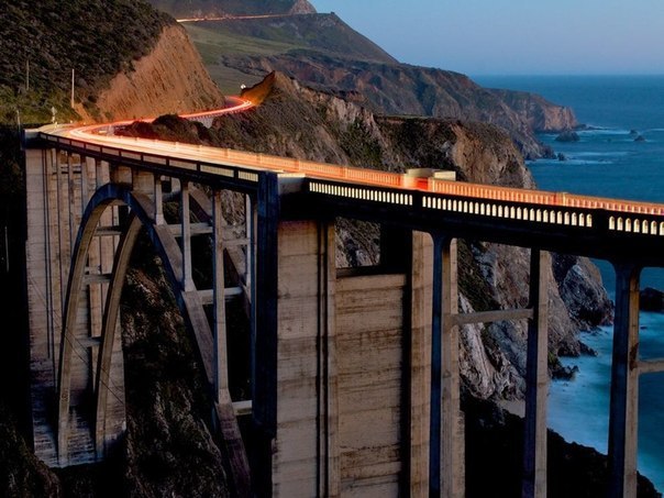 Bixby Bridge timelapse, California