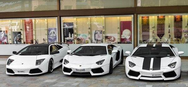 White Lamborghini Mafia.