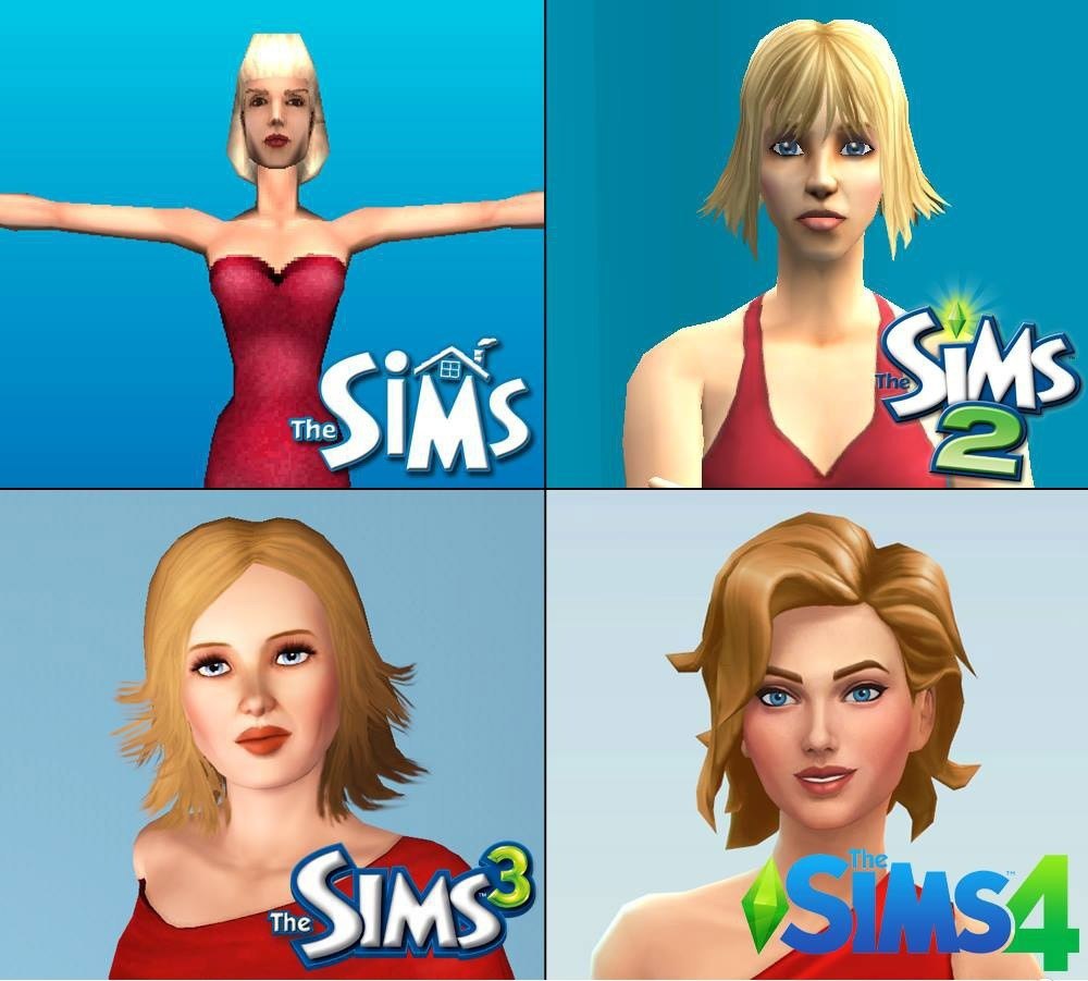 Sims 2 sims 4. SIMS Эволюция. The SIMS 1 2 3 4 Evolution. Эволюция персонажей симс. The SIMS 1и симс 4.