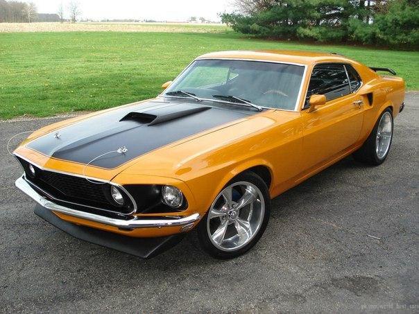 1969 Ford Mustang Fastback 351 Cobra Jet Grabber Orange