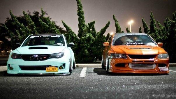 Subaru Impreza STI vs. Mitsubishi Lancer Evolution VIII