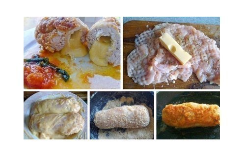 Куриная грудка с сыром в сухарях. Ингредиенты: - куриная грудка - 1 шт - сыр - травки сухие, соль - ...