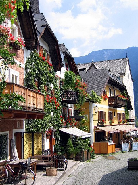 Hallstatt town centre, Austria