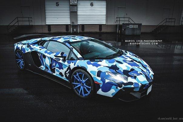 Bape Lamborghini Aventador. Bape Camo Liberty Walk kit Forgiato wheels Innotech exhaust - 2