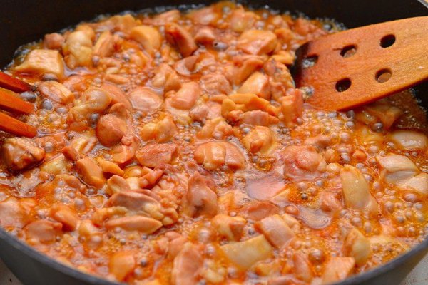 Фарфалле с курицей и мёдом.Ингредиенты:Макароны фарфалле 500 г;Куриная голень 700 г;Масло сливочное ... - 7
