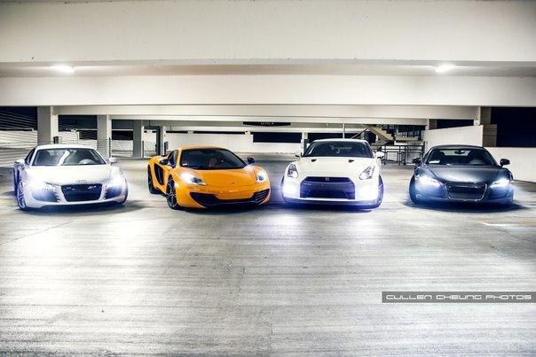 Audi R8(2), Nissan GT-R  Mclaren MP4-12C. - 8