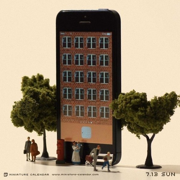 Метафоричные миниатюрные сцены о современной жизни от японского фотографа Танака Тацуя - 9