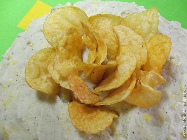 Салат Роза.Для приготовления салата «Роза» необходимы следующие продукты:— 200 г свежих шампиньонов— ... - 9