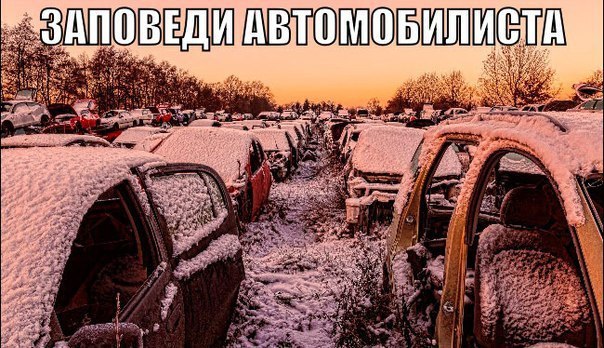 Освежаем в памяти 20 заповедей автомобилиста. Актуально в любое время года! 1. Не садись за руль ...