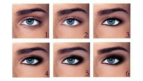 Smoky eyes.1. Возьмите мягкий карандаш — его цвет зависит от выбранного оттенка теней. Хорошо ...