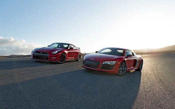 Audi R8 V10 & Nissan GT-R