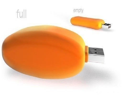 В зависимости от степени заполнения, чудо-usb-флэшка раздувается. Хотели бы себе такую?