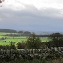 Beautiful fields at the footwalk path of Hadrian&#039;s Wall, UK   UK &amp; Ireland