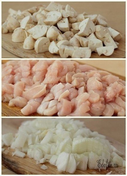 Лазанья с куриной грудкой и творогом.На 8 порций понадобится:Макаронные изделия Lasagne - ... - 2