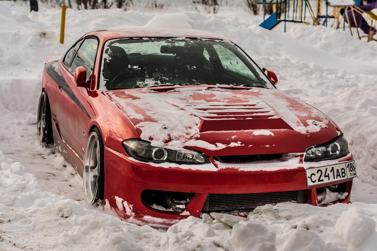 Nissan Silvia дрифт зимой